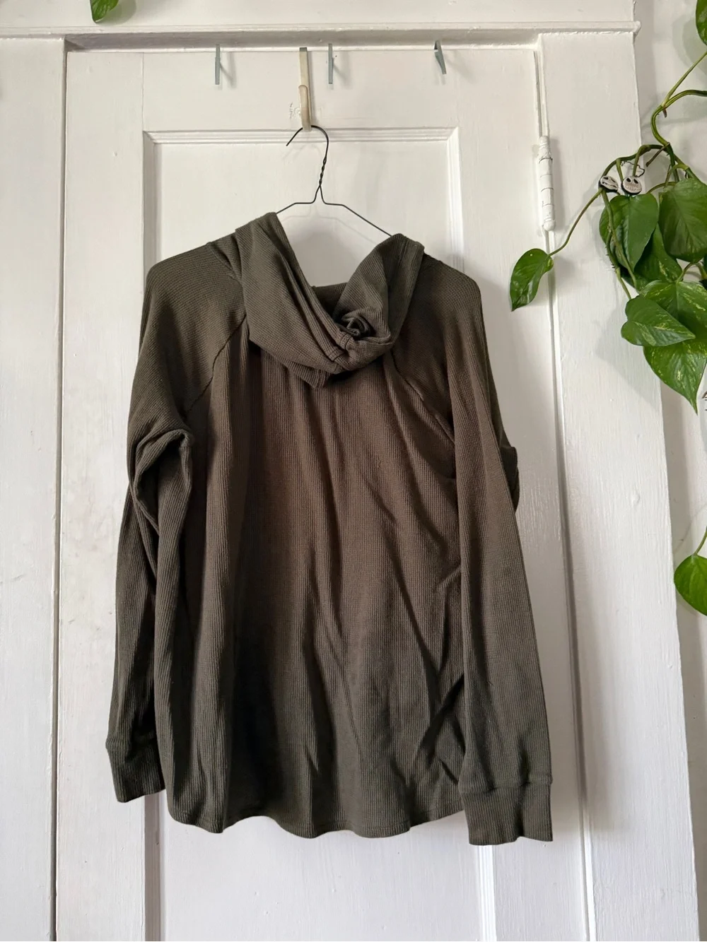 Michael Kors Olive Green Lightweight Hoodie